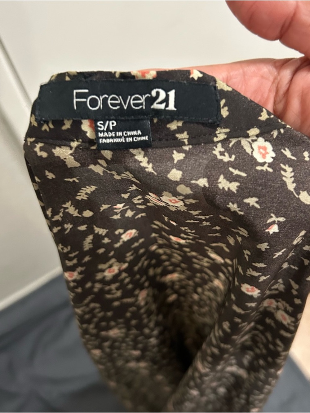 Forever 21 Floral Maxi Wrap Skirt Small Black Boho-Chic Ditsy Print coquette - Picture 5 of 8